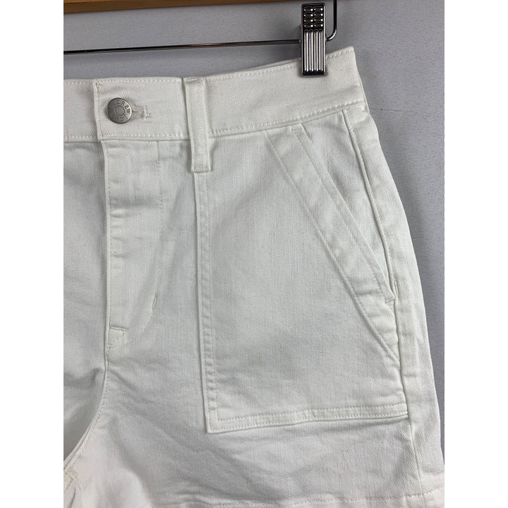 J.Crew Womens White Cotton Blend Shorts Size 2