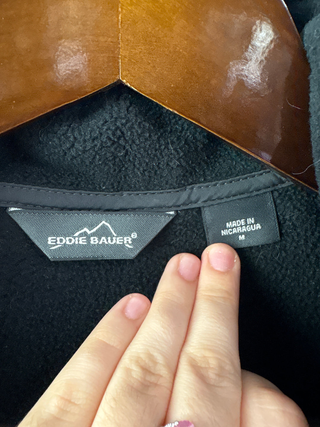 Women’s Eddie Bauer Medium Black Fleece Jacket