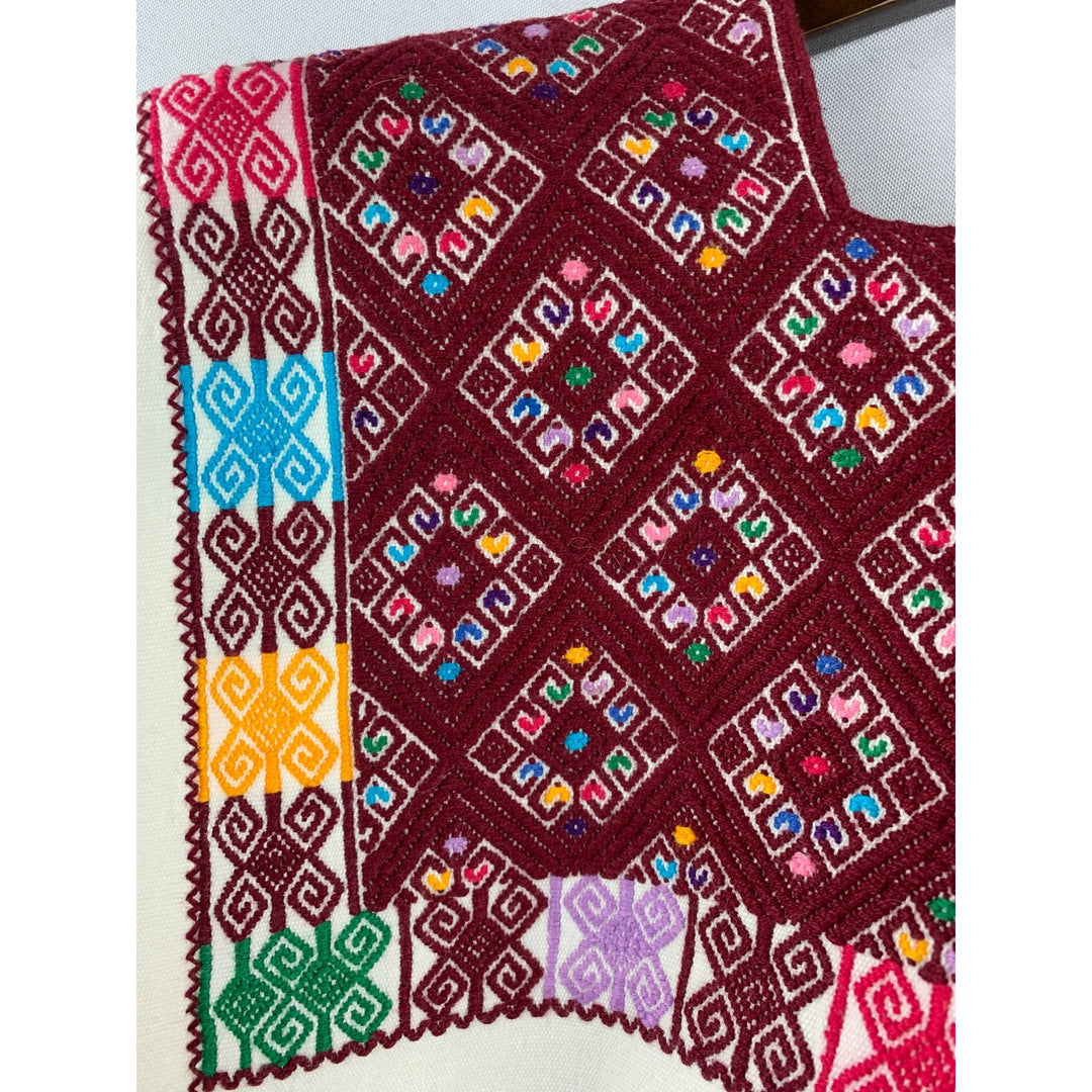 Women’s Handmade Traditional Puebla Embroidered Shirt Size L