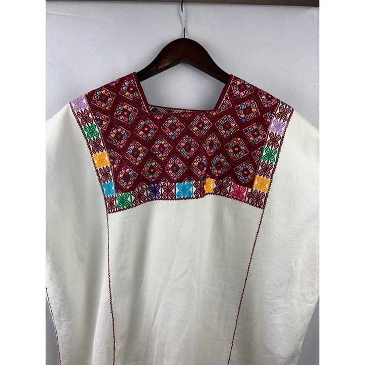 Women’s Handmade Traditional Puebla Embroidered Shirt Size L