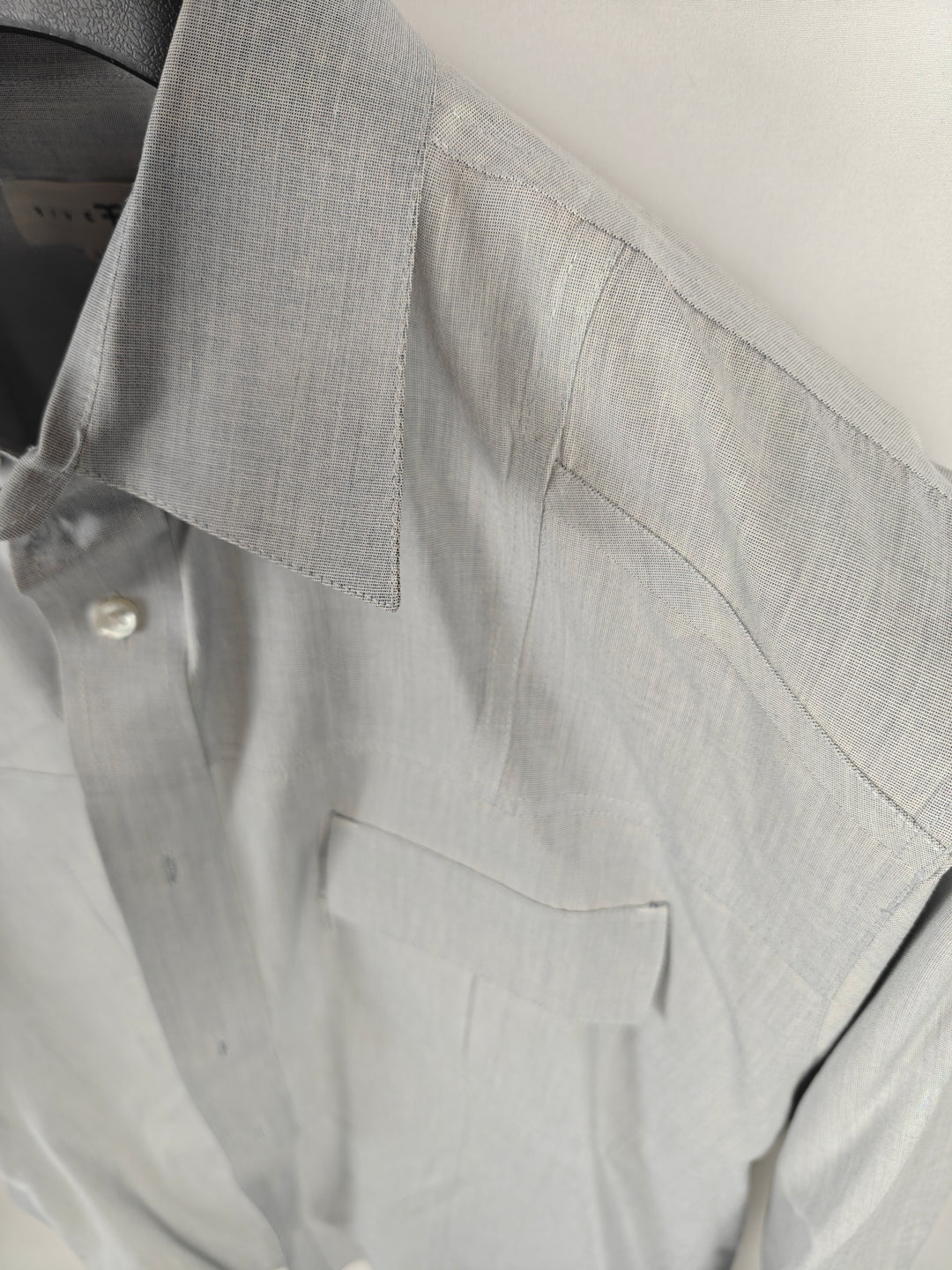 Men’s Five Four Long Sleeve Button-Up Shirt Gray 2XL