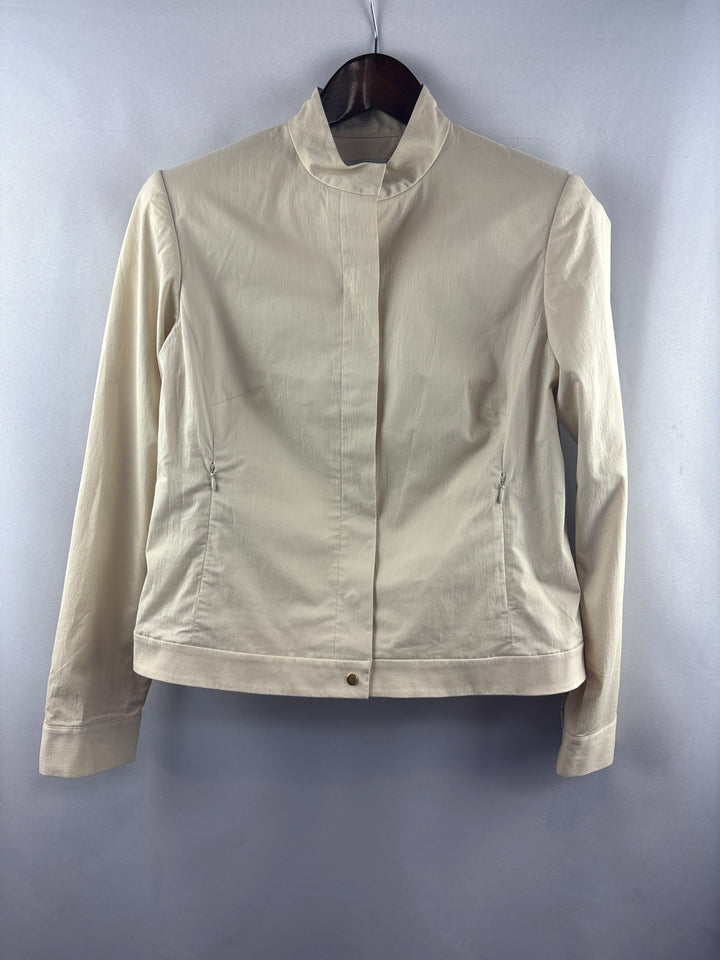 Women’s Nine West Size 10 Cream Snap Button Blazer