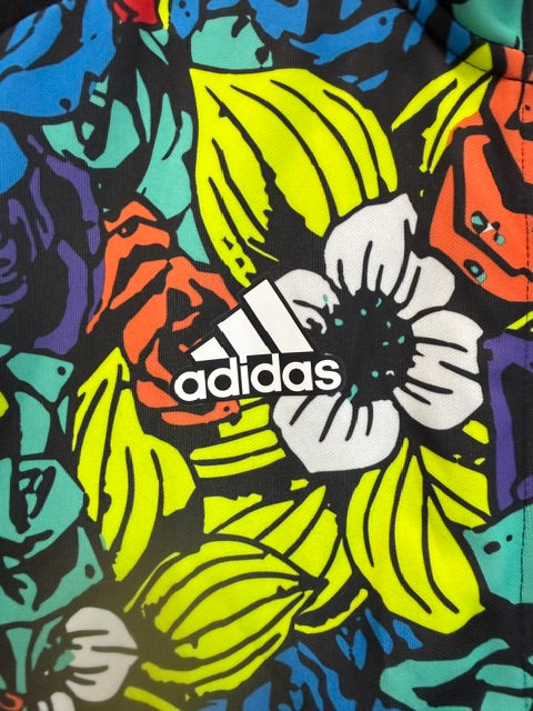 Adidas Neon Floral Track Jacket AEROREADY SzL