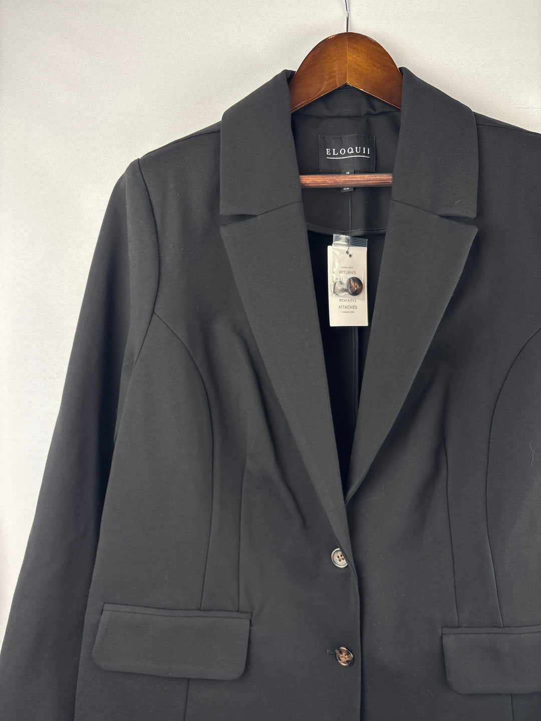 Women’s Eloquii Size 16 Black Oversized Blazer