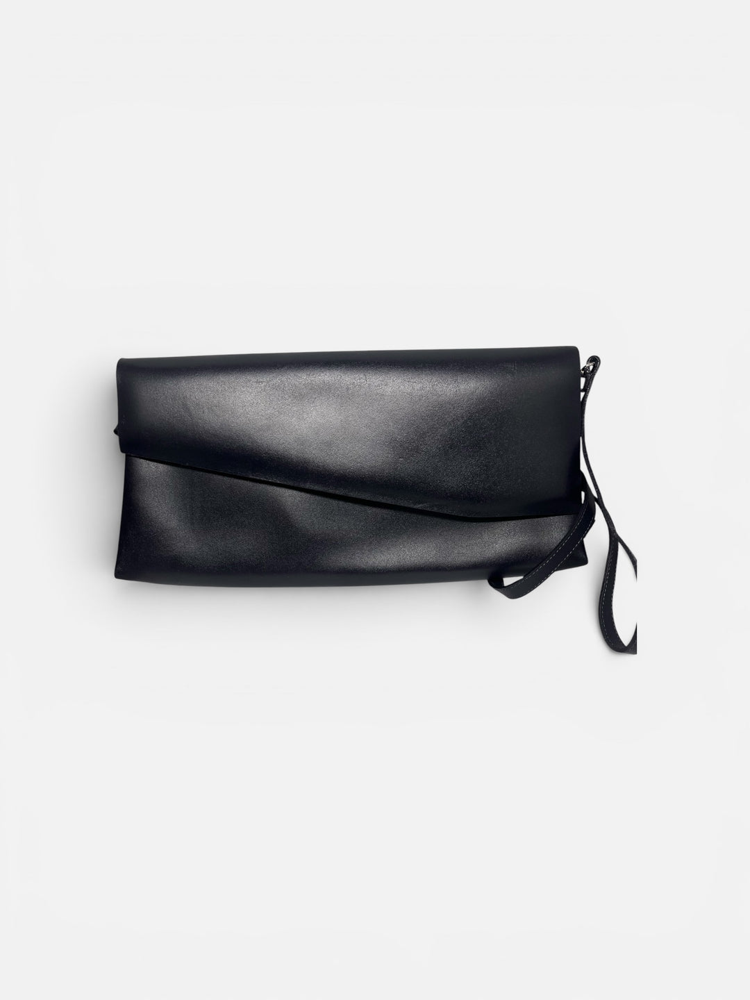 Francesco Biasia Black Leather Shoulder Bag Made in Italy