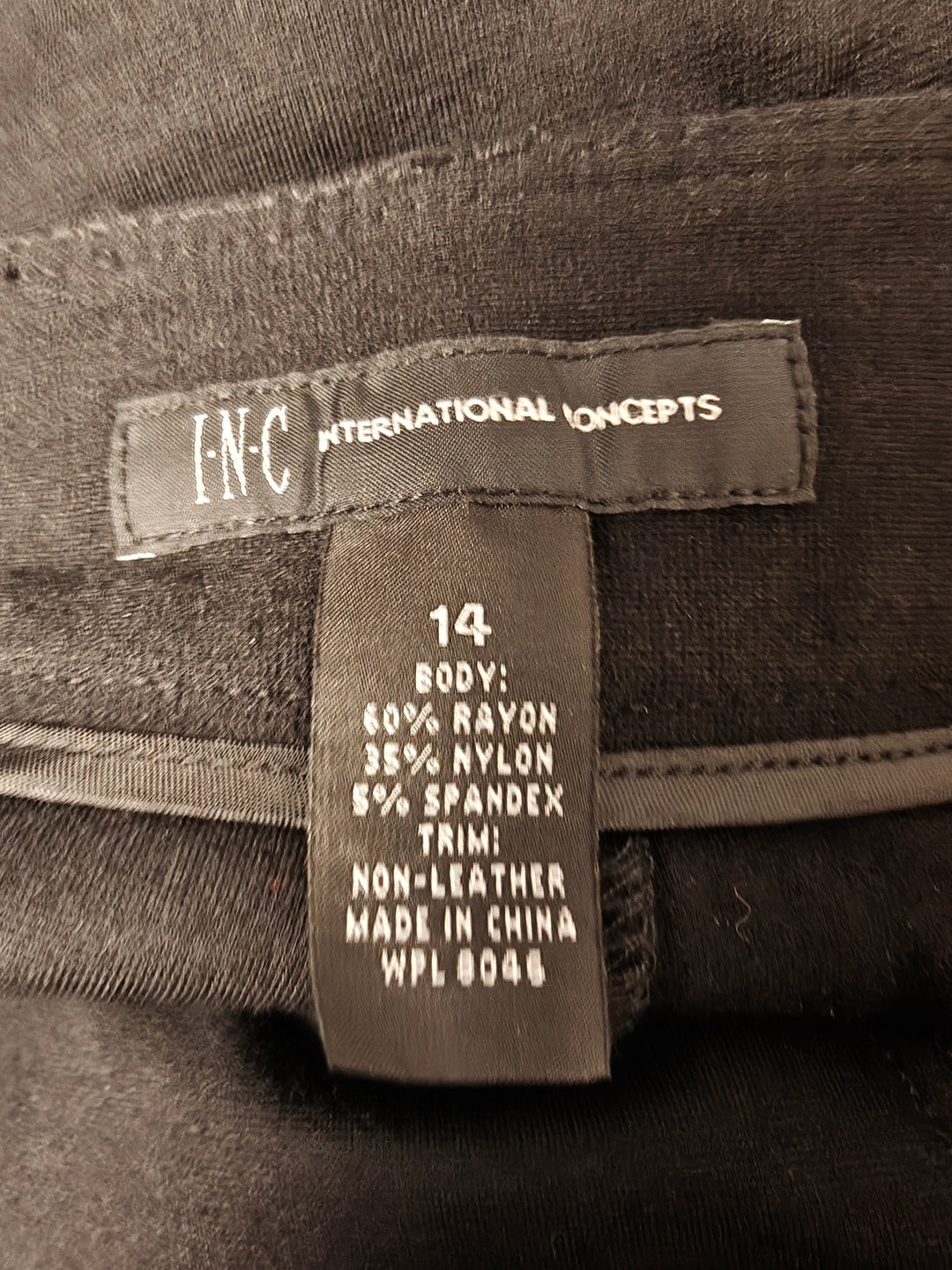 Womens INC International Concepts Bootcut Pants Black Size 14
