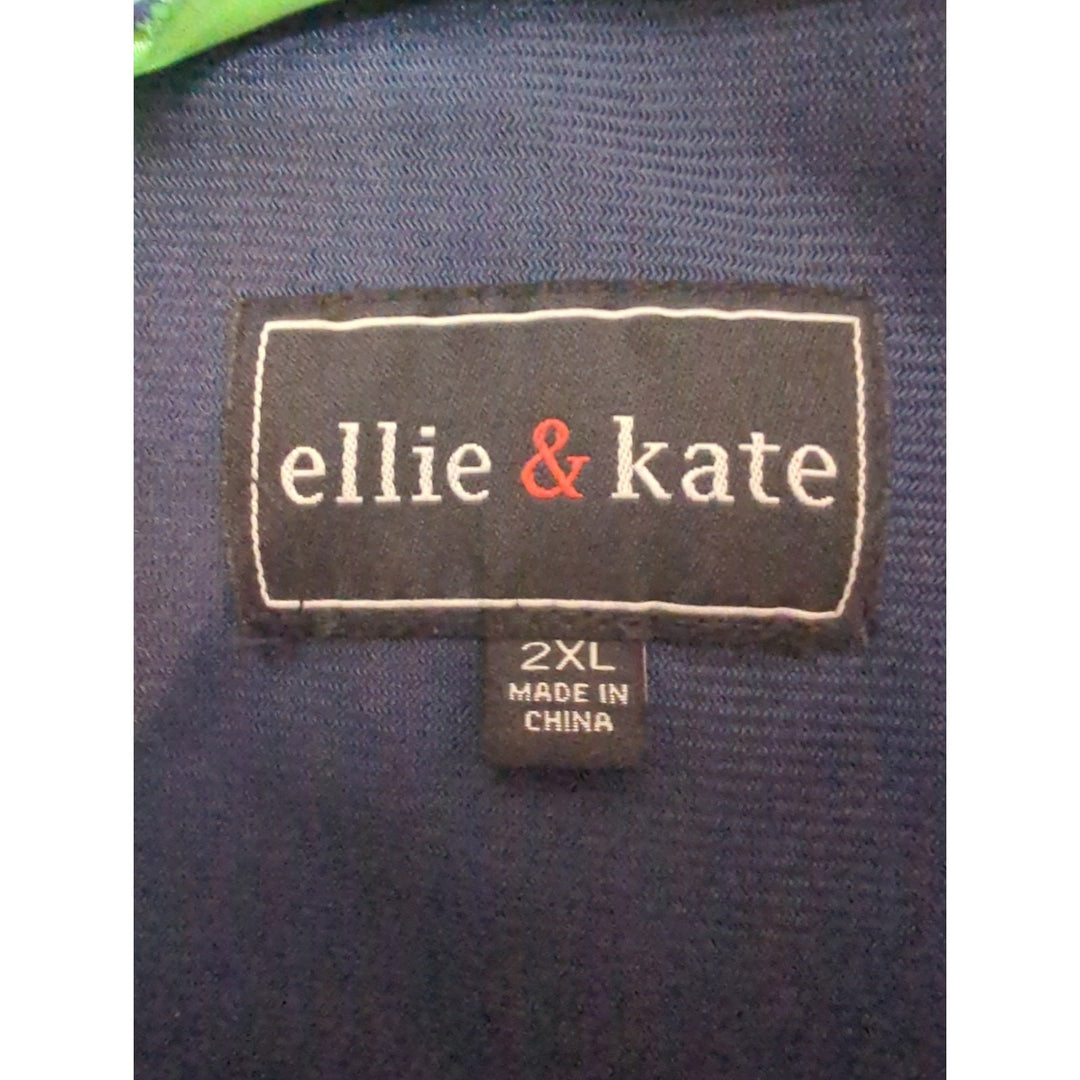Women's Ellie & Kate Seahawks blue zip up jacket size 2xl