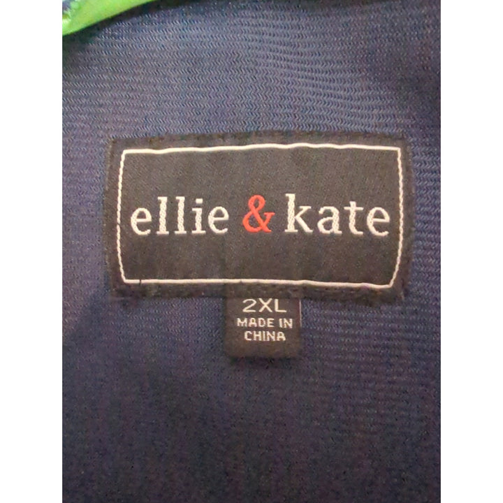 Women's Ellie & Kate Seahawks blue zip up jacket size 2xl