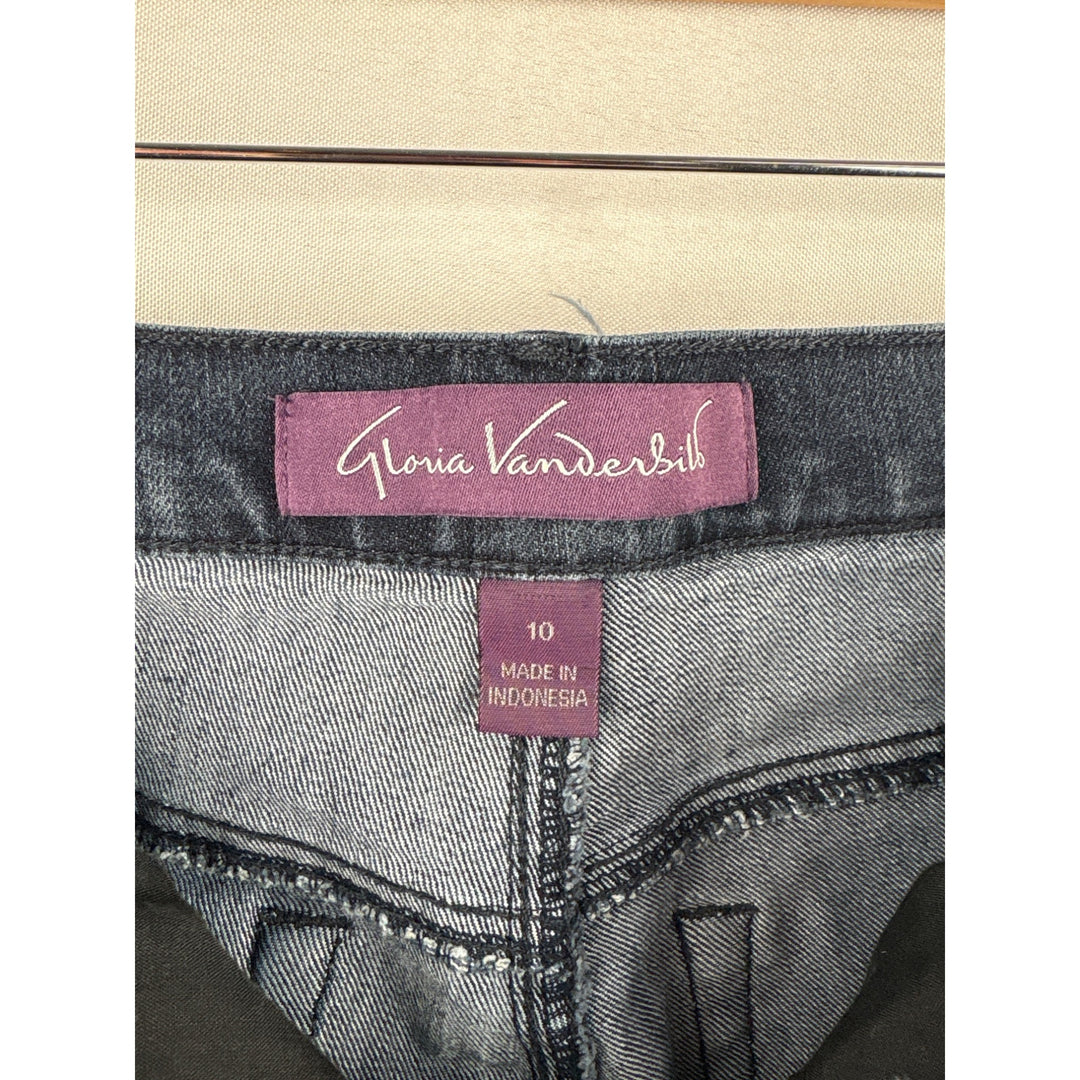 Gloria Vanderbilt Womens Short Jeans Size 10 Blue Denim