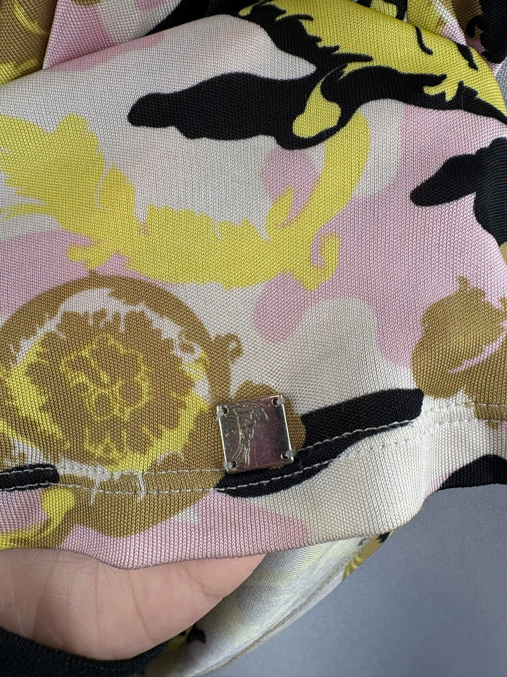 Women’s Versace Collection Size 8 Multicolor Patterned Blouse