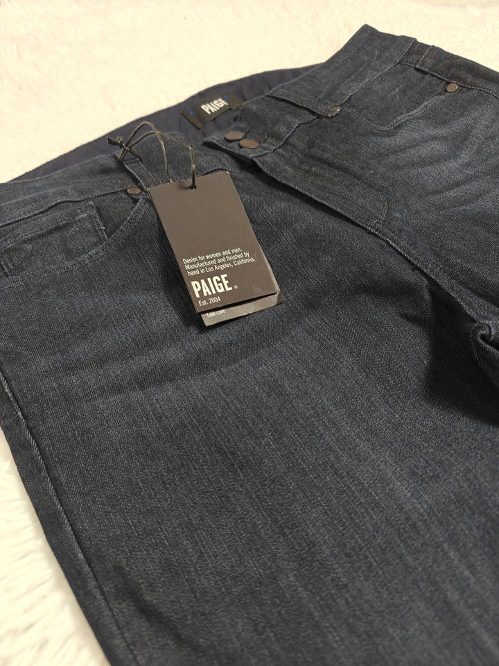Womens PAIGE Hidden Hills High Rise Bootcut Jeans Dark Wash Size 33