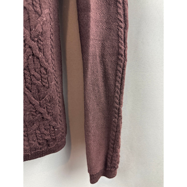 Women’s Vintage Valentino Brown Virgin Wool Sweater Size M