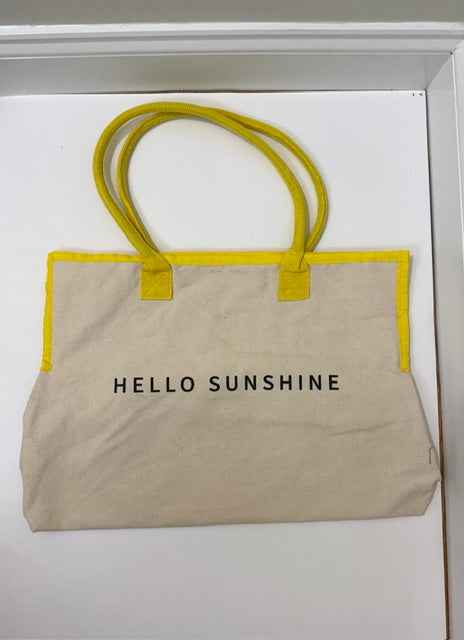 Vacation Beach Tote Bag Bundle VACAY Hello Sunshine Set of 2