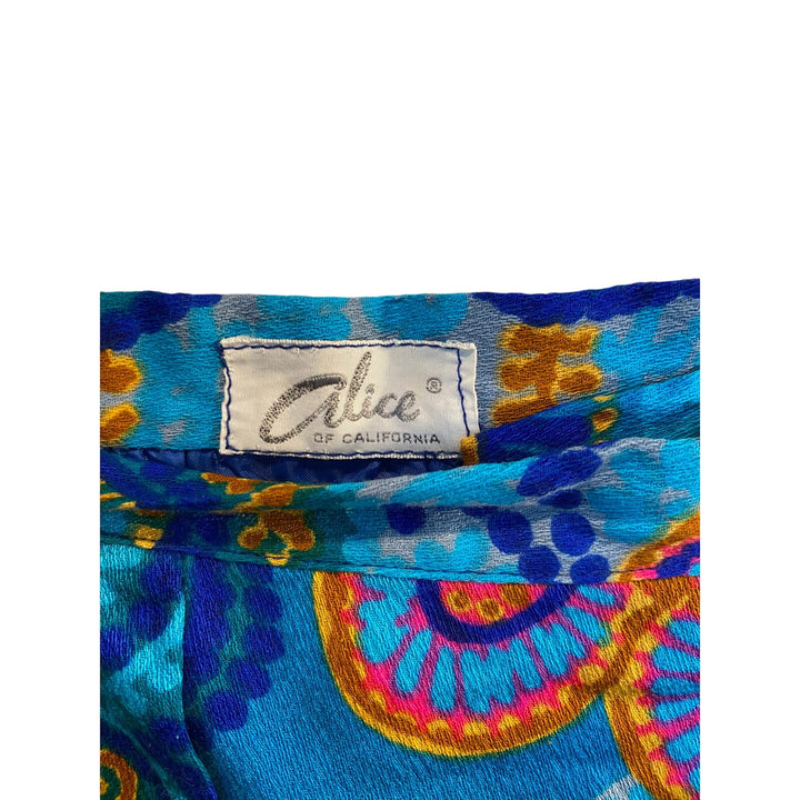Rare Vintage 1960's Alice of California Women's Wrap Maxi Skirt