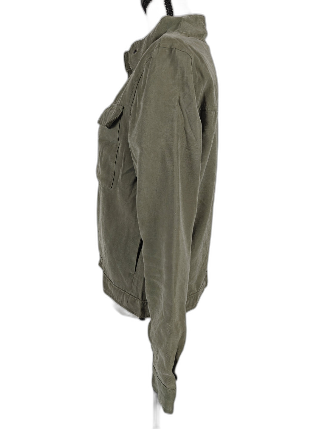Womens Old Navy Utility Jacket Olive Green Size XS