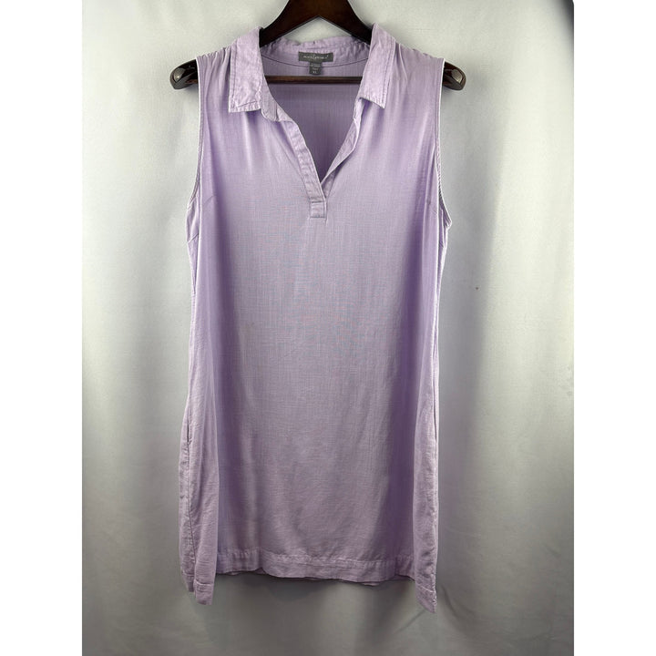 Women’s Peace & Pearls XL Lilac Sleeveless Midi Dress