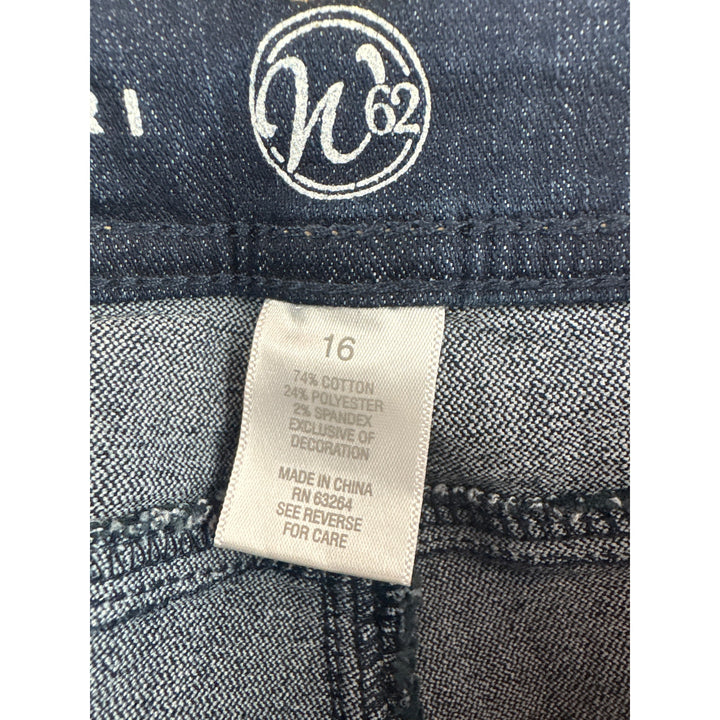 Women’s W62 Size 16 Dark Blue Capri Jeans