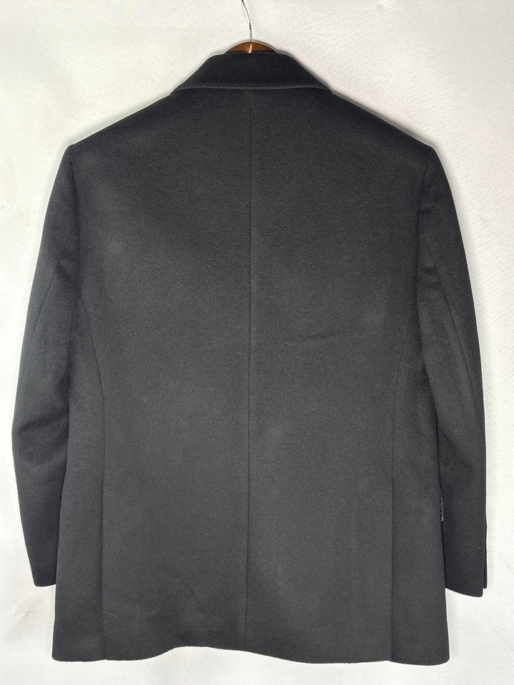 Unisex Dunst XS Black Heavy Wool Double Breasted Blazer