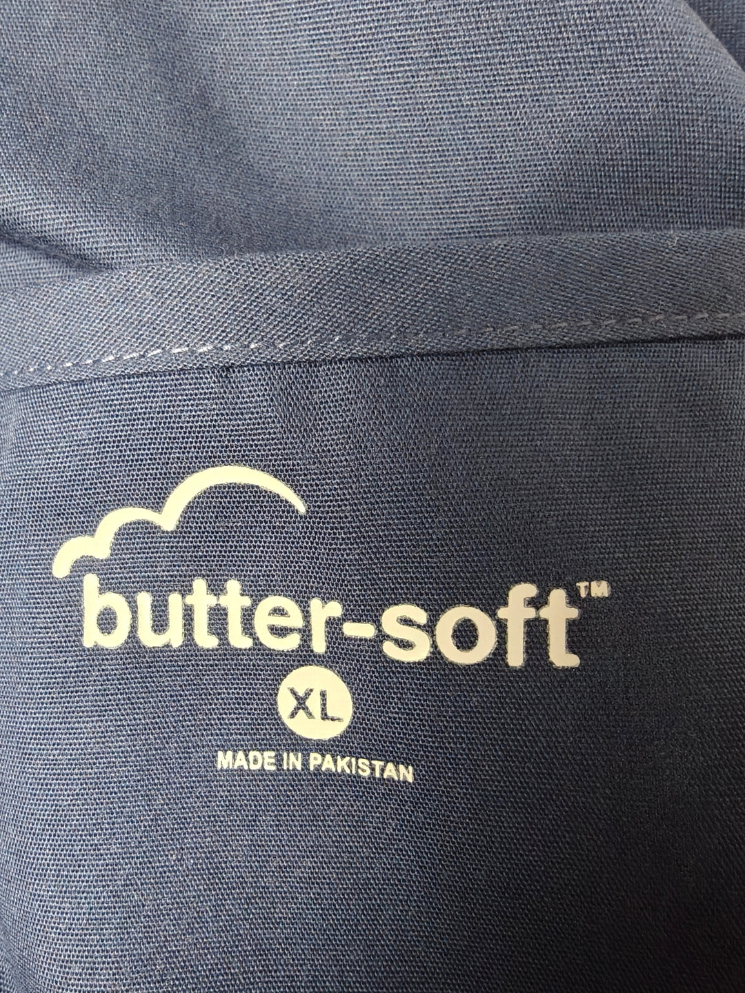 Womens Butter-Soft Scrub Top Navy Blue Size XL NWT