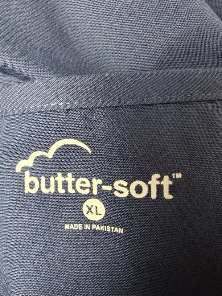 Womens Butter-Soft Scrub Top Navy Blue Size XL NWT