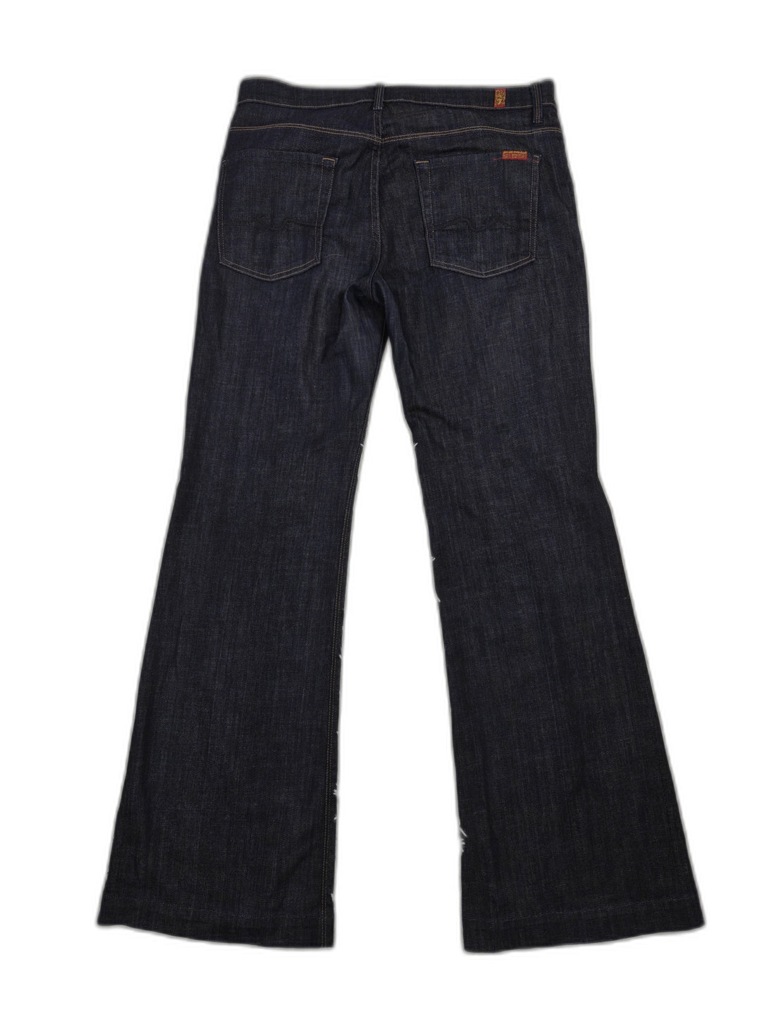 7 For All Mankind Womens Ginger Flare Jeans Dark Indigo Size 32