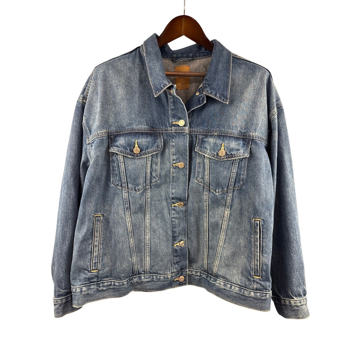 Women’s GAP XXL Medium Wash Blue Oversized Jean Jacket