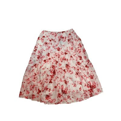 Women's Ralph Lauren Pink Floral SKirt - Size XL/14