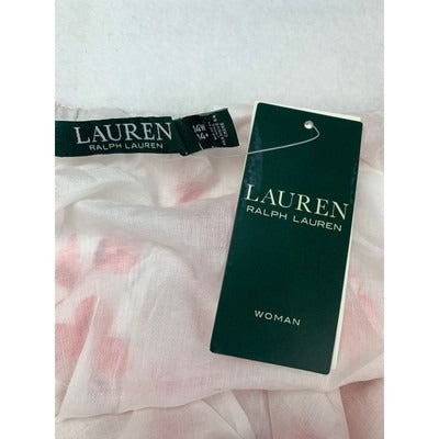 Women's Ralph Lauren Pink Floral SKirt - Size XL/14