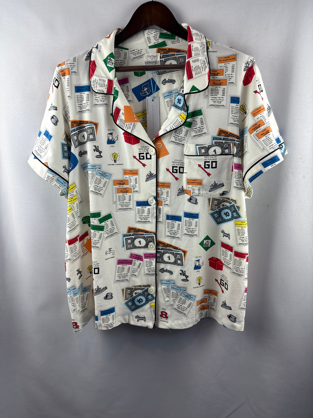 Women’s Bed Head Size 2X Monopoly Themed PJ Set
