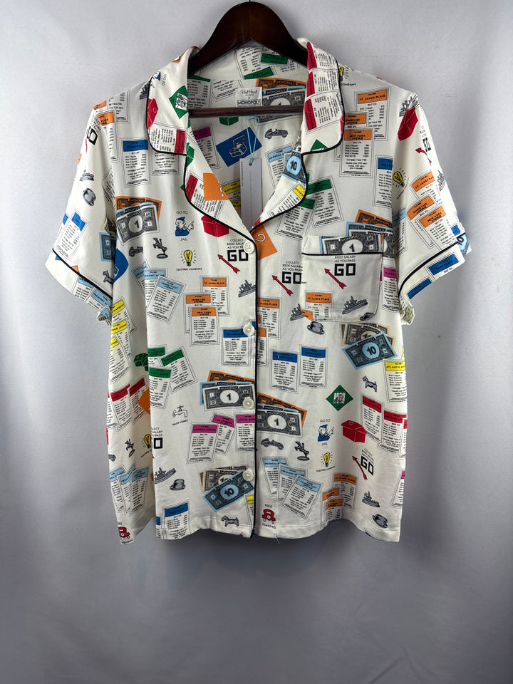 Women’s Bed Head Size 2X Monopoly Themed PJ Set