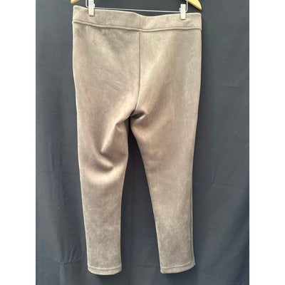 Women’s Andrew Marc Brown Suede Mid Rise Pants Sz L