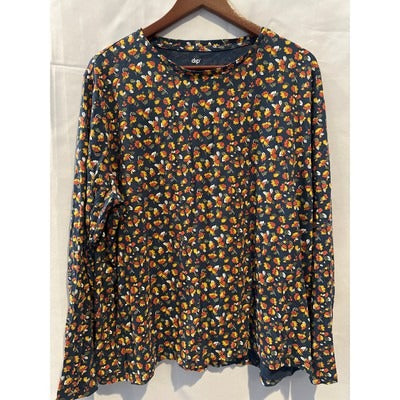 Floral Long Sleeve Top 3X By Dip  100% Cotton Machine Washable Fall Fashion