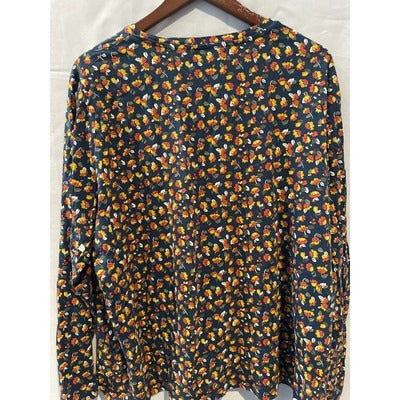 Floral Long Sleeve Top 3X By Dip  100% Cotton Machine Washable Fall Fashion