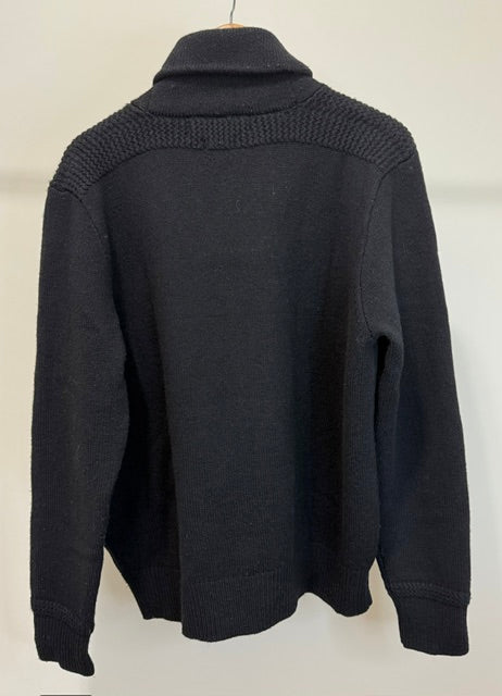 Polo Ralph Lauren Lambswool Half‑Zip Black Sweater SzL