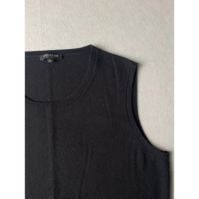 Lafayette 148 Black wool tank top, Size Large