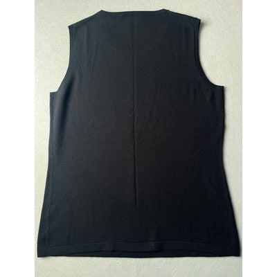 Lafayette 148 Black wool tank top, Size Large