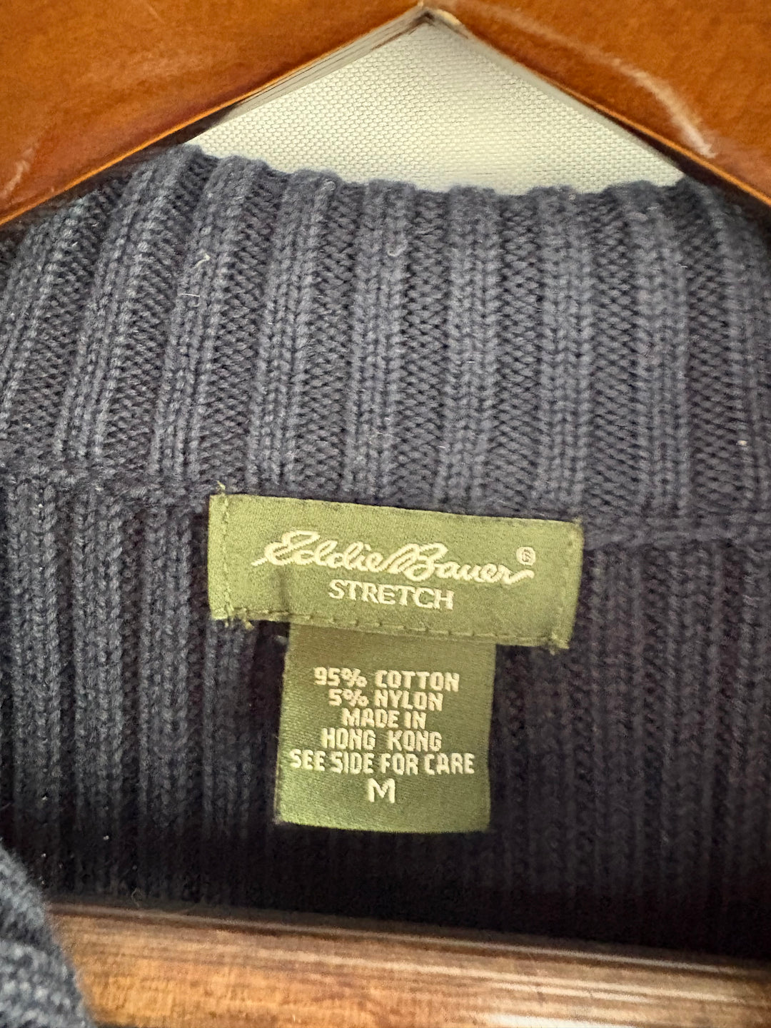 Women’s Eddie Bauer Medium Dark Navy Zip-Up Sweater