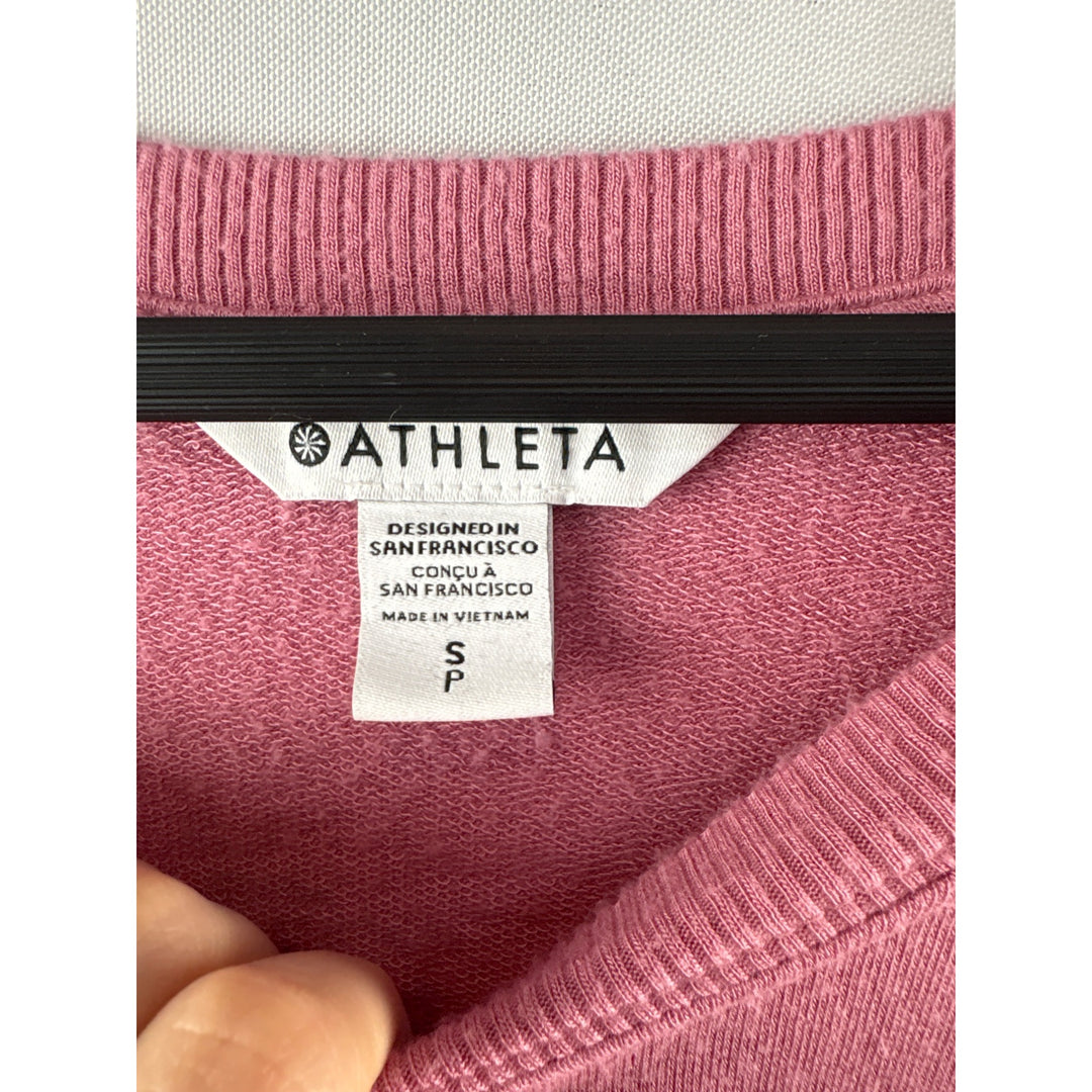 Athleta Womens Pink Modal Blend Sweatshirt Small