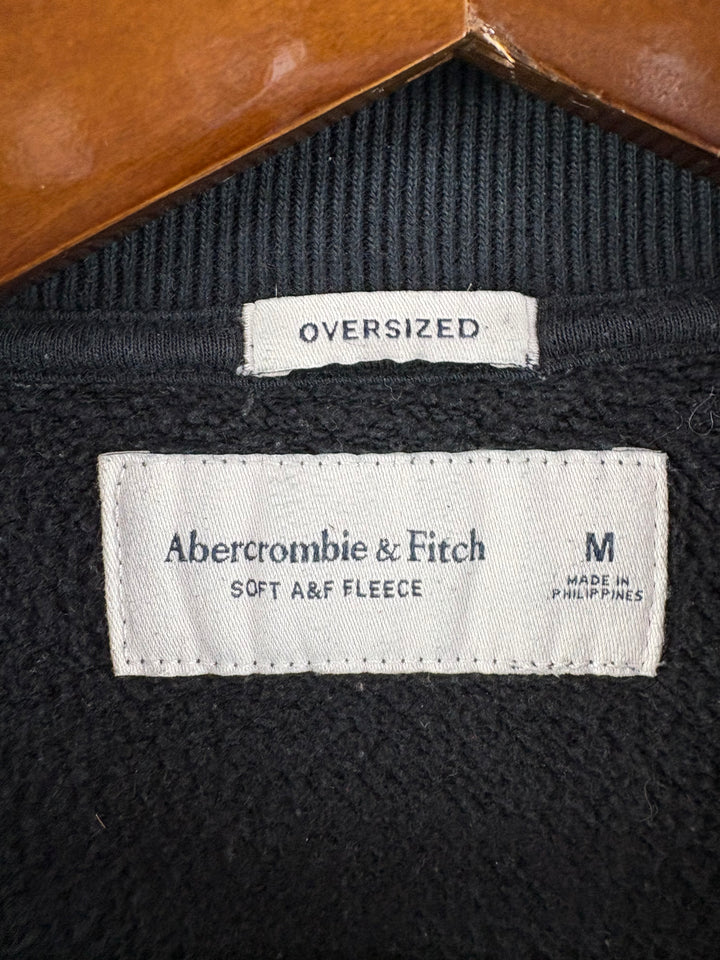 Men’s Abercrombie & Fitch Medium Black Oversized Crewneck