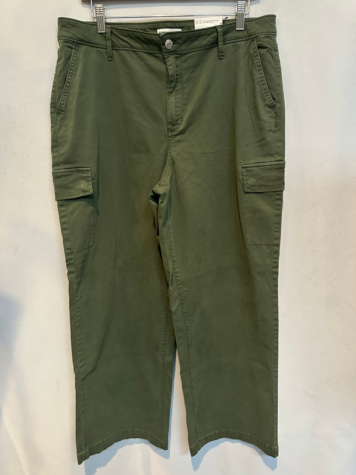 Women’s Sonoma Mid Rise Straight Cargo Pants Olive Green Size 16