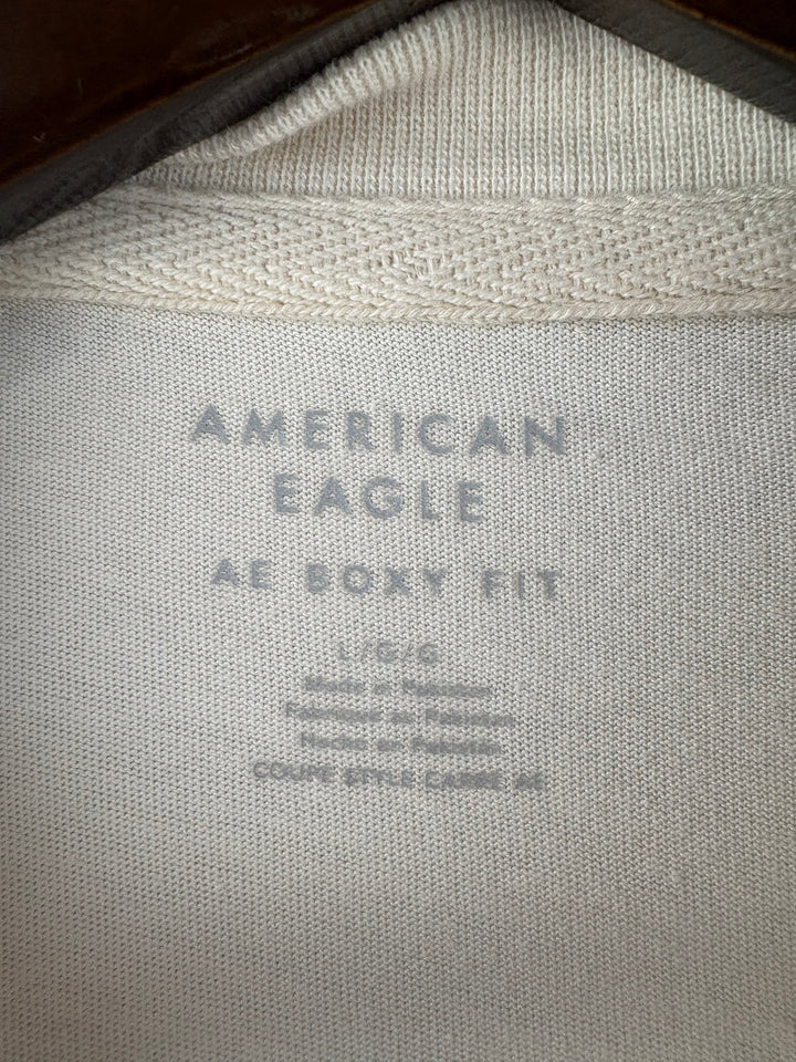 Men’s American Eagle Large Cream Long Sleeve Shirt