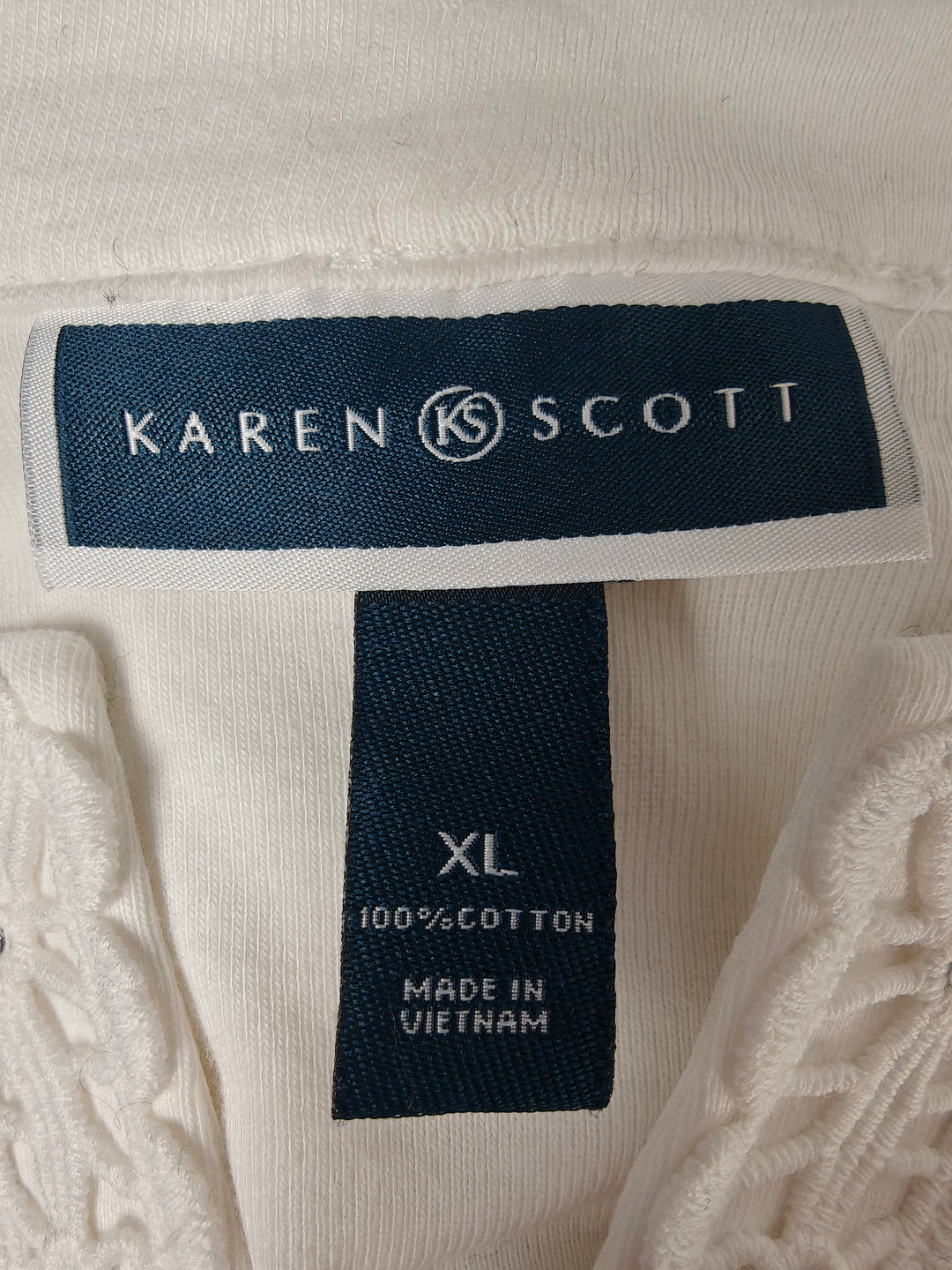 Women Karen Scott Top White XL