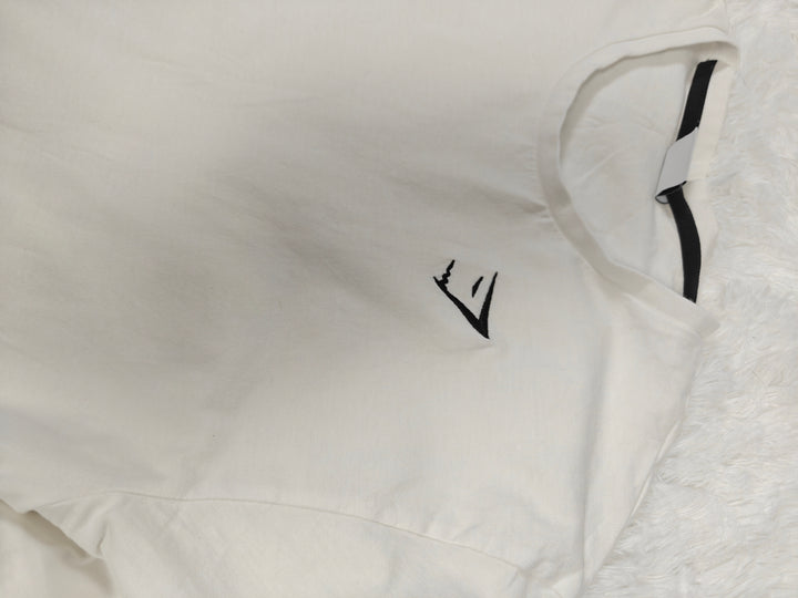 Mens Gymshark Long Sleeve T-Shirt White Size XXL