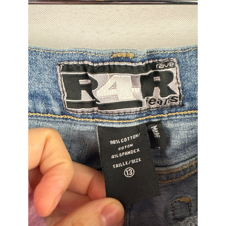 Women’s R4R Size 13 Light Blue Lowrise Jeans w/ Embroidery