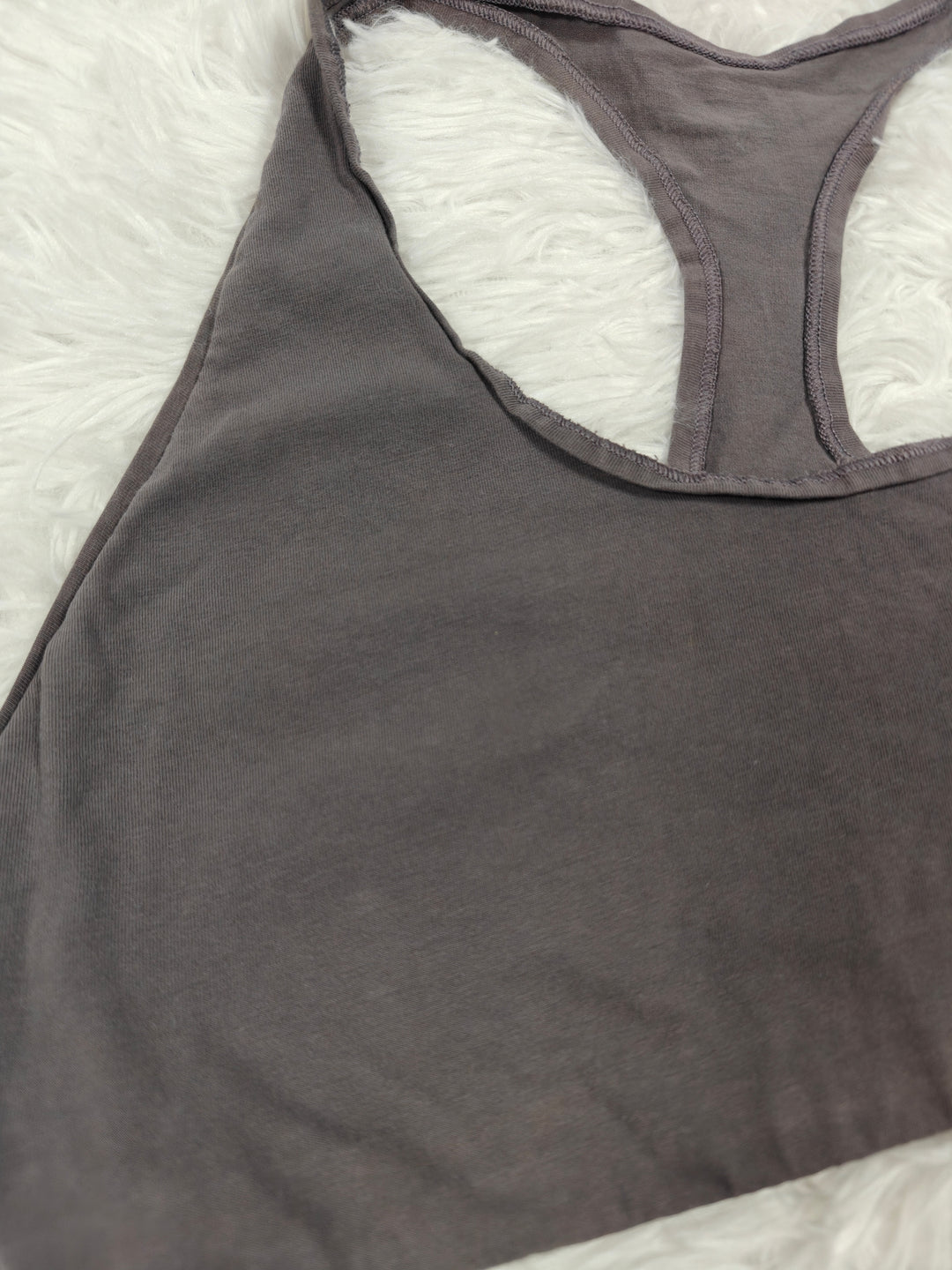 Gymshark Womens Charcoal Gray Racerback Sports Bra Size XL for Yoga and Pilates