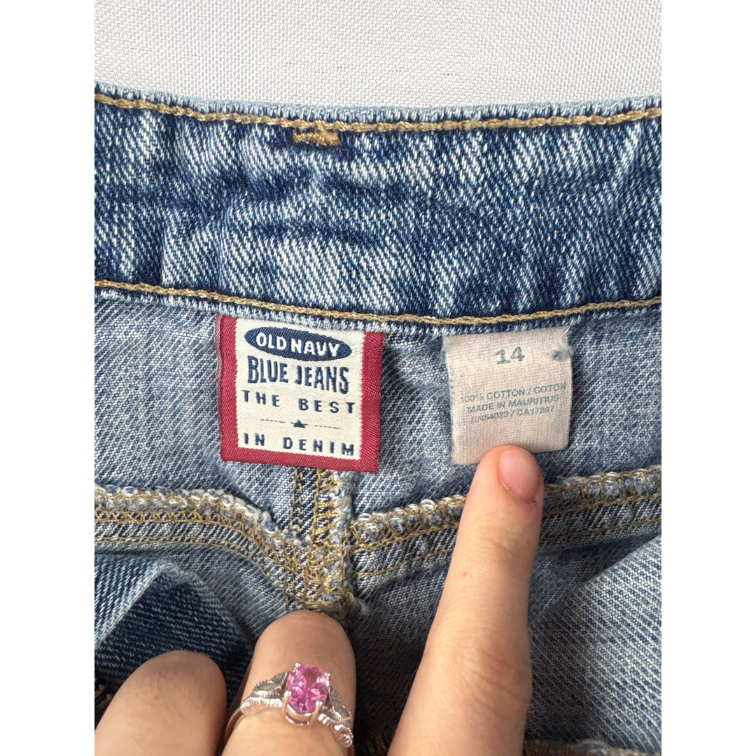 Women’s Old Navy Size 14 Light Blue Jean Mini Skirt