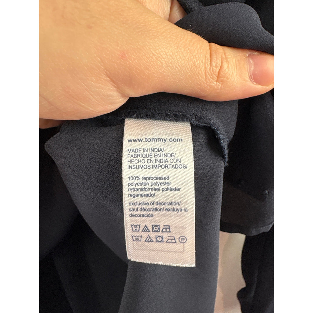 Women’s Tommy Hilfiger Large Navy Blue Long Sleeve Blouse