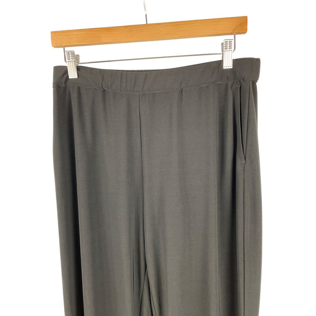 Dennis By Dennis Basso Womens Black Pants S Polyester & Spandex Made In China