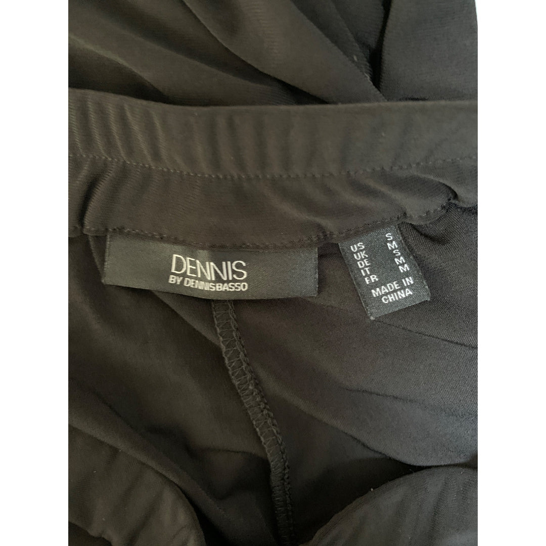 Dennis By Dennis Basso Womens Black Pants S Polyester & Spandex Made In China