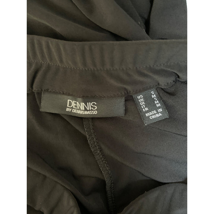 Dennis By Dennis Basso Womens Black Pants S Polyester & Spandex Made In China